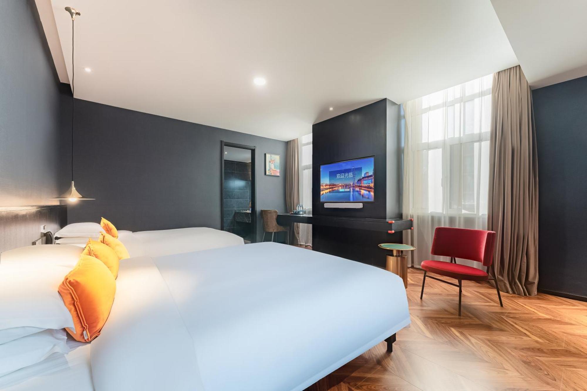 Hesu Designer Hotel & Suites -Near Xi'An Drum Tower And Yongning Gate -Free Laundry Luggage Storage -Kitty Cafe With Freshly Ground Coffee -24H Front Desk -English Service Xi'an (Shaanxi) Exterior foto